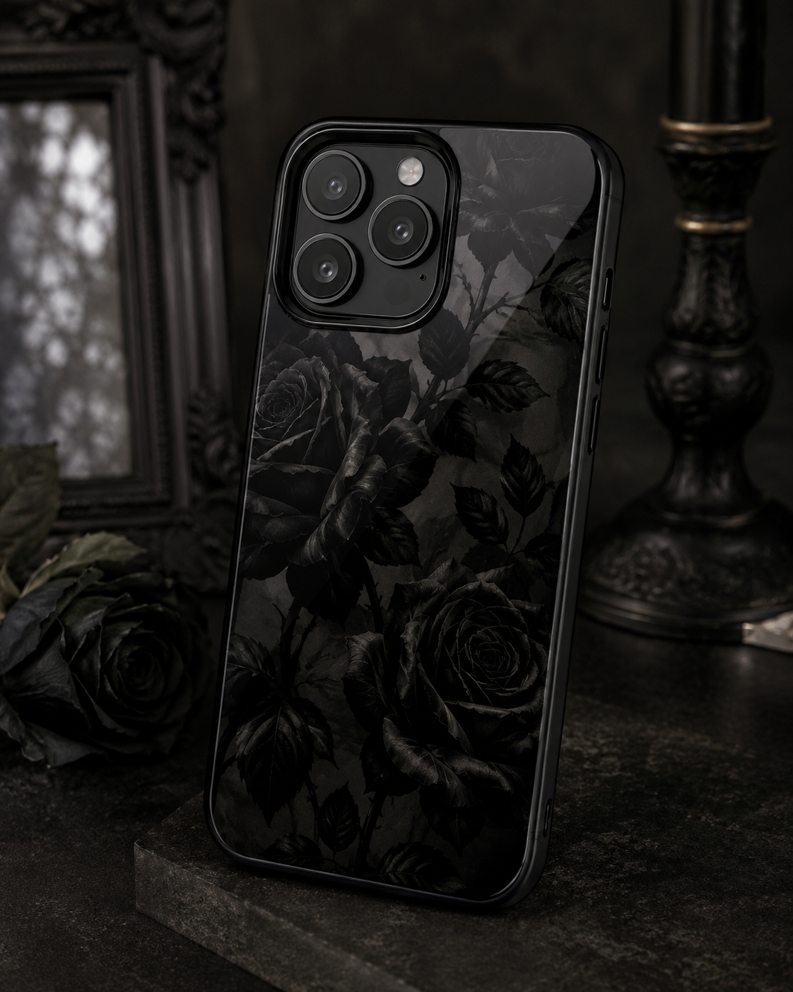 Black Rose Gothic Case