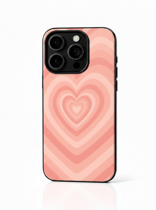 Pink Heart Waves Premium Case