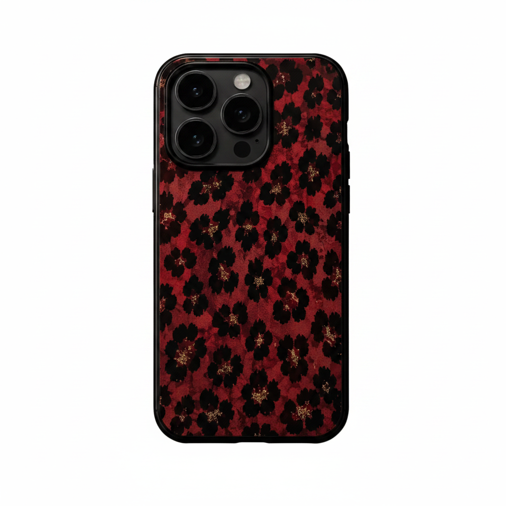 Red Luxe Leopard Case