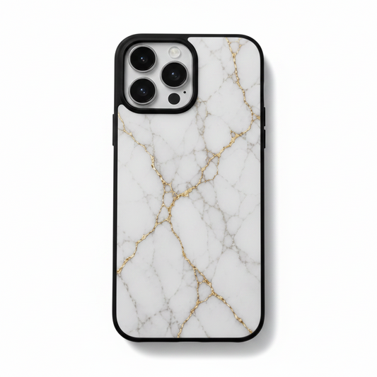 White Gold Marble Premium Case